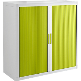RRoldeurkast - B 1100 x D 415 x H 1040 mm - wit/groen