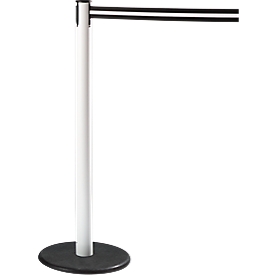 RS-GUIDESYSTEMS® afzetpaal met trekband GLA 28, wit, trekband zwart/wit