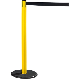 RS-GUIDESYSTEMS® Gurtpfosten GLA 28, gelb, Gurt schwarz