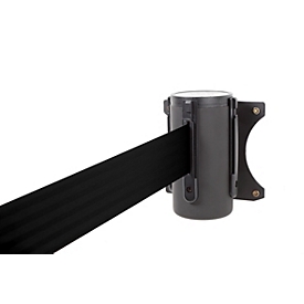 RS-riempaal ALLROUNDLINE ALW-10, wandmontage voor binnen en buiten, uitschuifbaar, zelfoprollend, afmetingen riem: L 3,5 m x B 50 mm, kleur riem: zwart