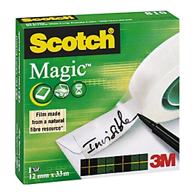 Ruban adhésif, Magic Scotch, 12 mm x 33 m, 1 rouleau