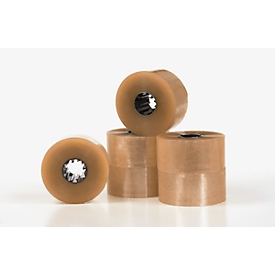 Ruban d'emballage ZeroTape® 400, adhésif XHT90®, 150 mètres linéaires, largeur 48 mm, épaisseur totale 43 µ, brun