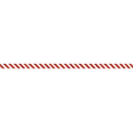 Ruban de signalisation, film polyéthylène, 100 m x 80 mm, rouge/blanc rayé, 1 rouleau