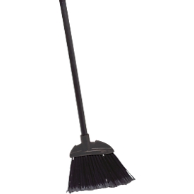 Rubbermaid® Lobby Pro® broom, one-handed operation, slanted bristles, plastic, L 190.5 x W 50.8 x H 889 mm, black