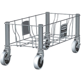 Rubbermaid Transportroller Slim Jim für Container Slim Jim, einfach, B 508 x T 236 x H 228 mm, Edelstahl