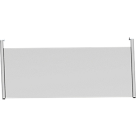 Rückseitenblende, für Schreibtisch B 1200 mm, H 466 mm, weißaluminium