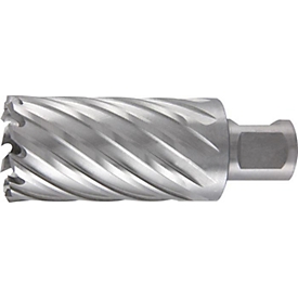 RUKO Carotteuse Ø 12 mm, HSS, profondeur de coupe 55 mm, queue Weldon 19 mm, L 88 mm, 4 dents