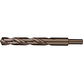 RUKO Spiralbohrer DIN 338 Typ N, Ø 10,5 mm, HSS-Co5 Goldbeschichtung, Spitzenwinkel 130°, abgesetzter Schaft