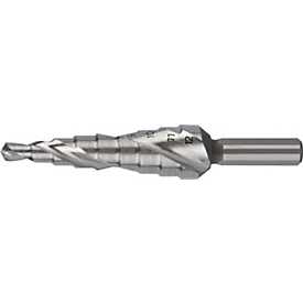 RUKO Stufenbohrer, Ø 4-12 mm, HSS-Co5, Spiralnut Z2, Stufen 9, L 65 mm, Kreuzanschliff