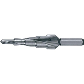 RUKO Stufenbohrer HSS, Bohrbereich 4-12 mm, Spiralnut, 2 Schneiden, Spitzenwinkel 118°, Stufenanzahl 5