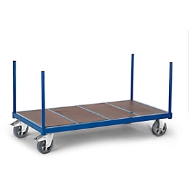 Rungenwagen mit Holzboden, 1300 x 800 mm, Tragkraft 1.200 kg