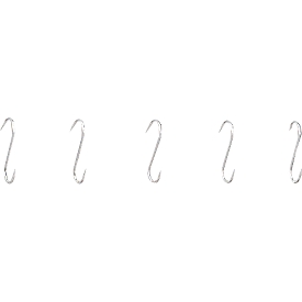 S-haken, voor stellingsysteem, 5 stuks