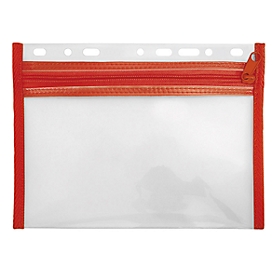 Sac à fermeture éclair Velobag Veloflex XXS, format A5, rouge