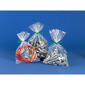 Sachet d’emballage en PE 1000 p. + collier de câblage vert 1000 p., gratuit