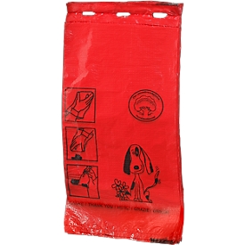 Sachets pour excréments canins, rouge, 1000 p.