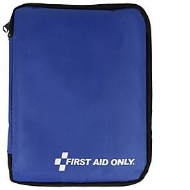 Sacoche de premiers secours First Aid Only, avec contenu de 49 pièces, imperméable, L 240 x P 70 x H 180 mm, nylon, bleu