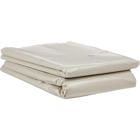 Sacs poubelle Deiss, 2500 l, épaisseur 60 μ, LDPE recyclé, transparent, 25 pièces