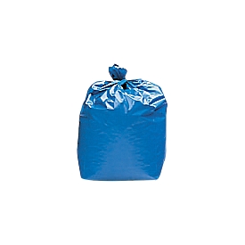 Sacs poubelle en polyéthène HDPE, 120 litres, L 1000 x H 800 mm, 45 microns, bleu, 250 p