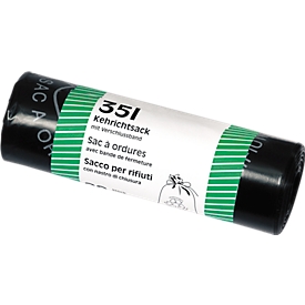 Sacs poubelle logo R 35 L, rouleau de 20 p.