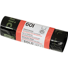 Sacs poubelle OKS, 60 L, rouleau de 10 p.