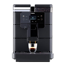 Saeco Kaffeevollautomat New Royal Black, für Bohnen, 1400 W, bis 2,5 l/600 g, höhenverstellbarer Auslauf für 2 Tassen, USB, schwarz