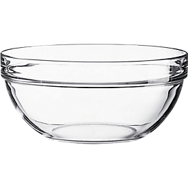 Saladier en verre, empilable, Ø 105 x H 48 mm, 0,21 litres