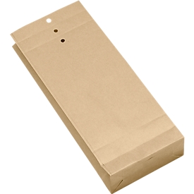 Sample bag, brown, 245x100x40 mm