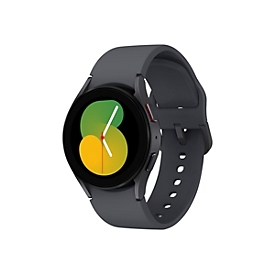 Samsung Galaxy Watch5 - 40 mm - Carbon-Schwarz - intelligente Uhr mit Sportband - Anzeige 3.04 cm (1.2") - 16 GB
