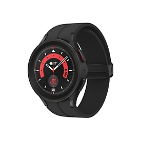 Samsung Galaxy Watch5 Pro - 45 mm - Black Titanium - intelligente Uhr mit Sportband - Anzeige 3.46 cm (1.4") - 16 GB