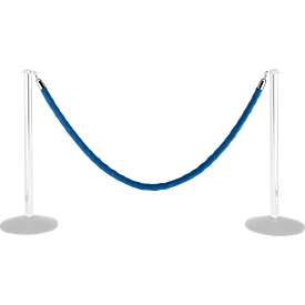 Samtseil, 2 m, blau