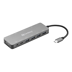 Sandberg 13-in-1 - Dockingstation - USB-C - HDMI, VGA - 100Mb LAN