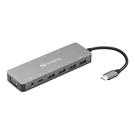 Sandberg 13-in-1 - Dockingstation - USB-C - HDMI, VGA - 100Mb LAN
