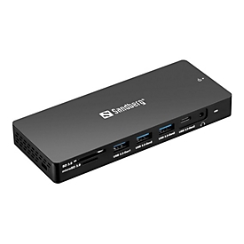 Sandberg 13-in-1 Pro - Dockingstation - USB-C - DP, 2 x HDMI - 1GbE