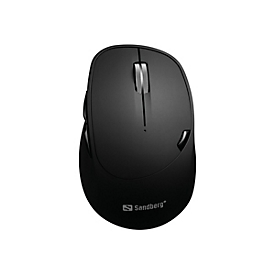 SANDBERG 631-02 - Droitier - RF sans fil + Bluetooth - 1600 DPI - Noir