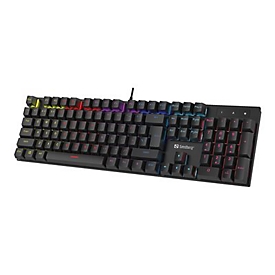 Sandberg - Tastatur - Hintergrundbeleuchtung - USB - QWERTZ - Deutsch