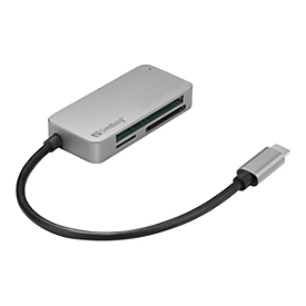 SANDBERG USB-C Multi Card Reader Pro - Kartenleser (CF, microSD, MMC, SD, SDHC, SDXC, TransFlash)