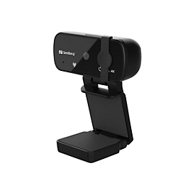Sandberg USB Webcam Pro+ 4K - Webcam - Farbe - 8 MP - 3264 x 2448 - feste Brennweite