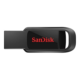 SanDisk Cruzer Spark - 128 Go - USB Type-A - 2.0 - Sans capuchon - 3 g - Noir - Rouge