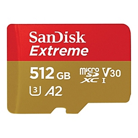 SanDisk Extreme - Flash-Speicherkarte (microSDXC-an-SD-Adapter