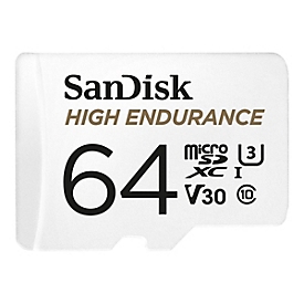 SanDisk High Endurance - 64 Go - MicroSDXC - Classe 10 - UHS-I - 100 Mo/s - 40 Mo/s
