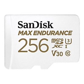 SanDisk MAX ENDURANCE - 256 Go - MicroSDXC - Classe 10 - UHS-I - 100 Mo/s - 40 Mo/s