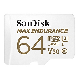 SanDisk Max Endurance - 64 Go - MicroSDXC - Classe 10 - UHS-I - 100 Mo/s - 40 Mo/s