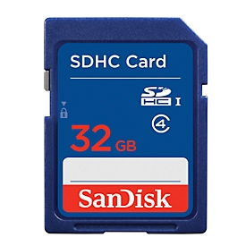 SanDisk SDHC, SDSDB-032G-B35 Memory Card, 32 GB