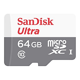 SanDisk Ultra - Flash-Speicherkarte - 64 GB - Class 10 - microSDXC UHS-I