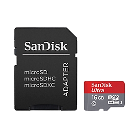SanDisk Ultra micro SDHC, SDSDQUA-016G-U46A, 16GB