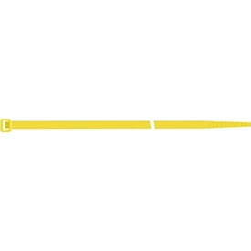 SapiSelco Colliers de serrage, L 280 x l 4,5 mm, PA 6.6 jaune, charge de traction 220N, 100 pièces