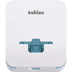 Satino dispenser voor vrouwelijke hygiëne FemCare HYGINITY, 3-in-1, voor maximaal 160 tampons/30 maandverband, B 212 x D 251 x H 116 mm, kunststof, wit