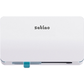 Satino dubbelrol toiletpapierdispenser, voor maximaal 2 kleine of middelgrote rollen toiletpapier, B 301 x D 159 x H 186 mm, ABS kunststof, wit