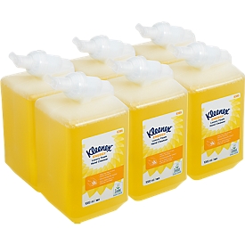 Savon moussant parfumé Energy KLEENEX, jaune, 6 litres
