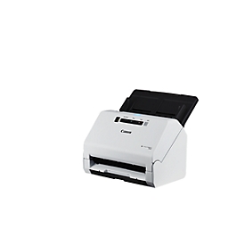 Scanner de documents Canon imageFORMULA R40, bureau, numérisation recto-verso, port USB, détection du format, L 291 x P 250 x H 245 mm, blanc